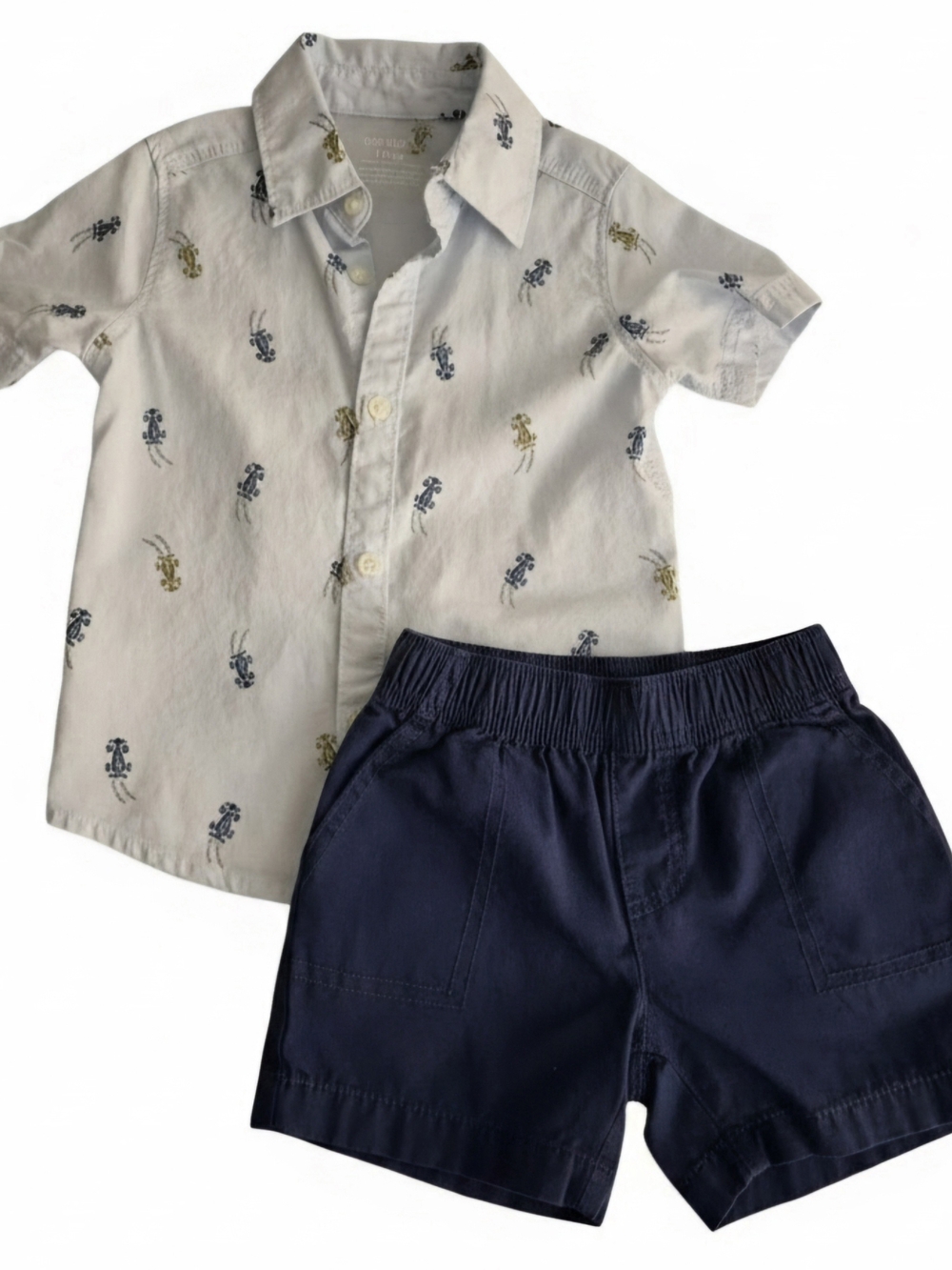 Carter's Race Car Print Shirt And Short Set 18 Months